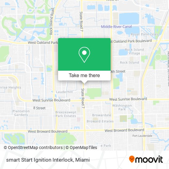 Mapa de smart Start Ignition Interlock