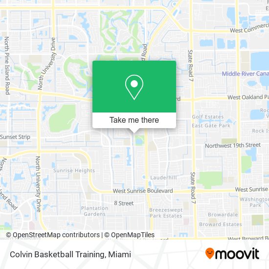 Mapa de Colvin Basketball Training