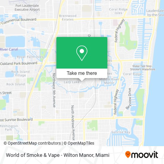 World of Smoke & Vape - Wilton Manor map