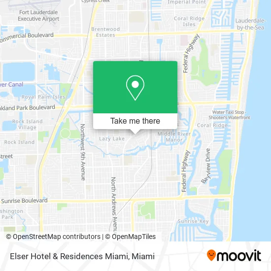 Elser Hotel & Residences Miami map
