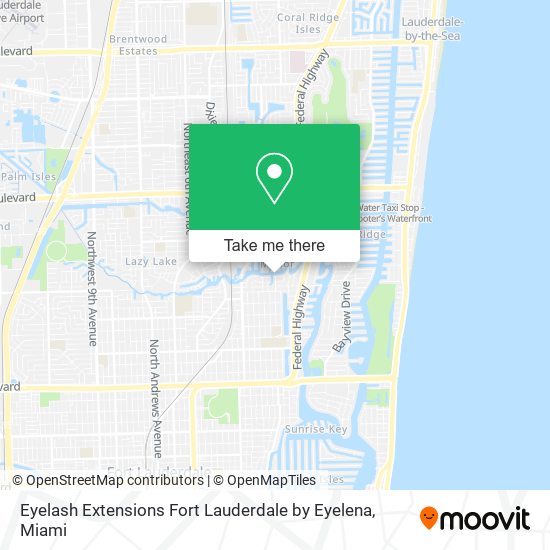 Mapa de Eyelash Extensions Fort Lauderdale by Eyelena