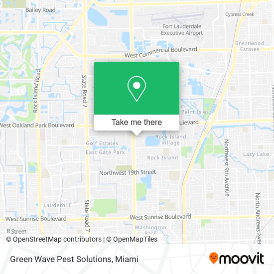 Green Wave Pest Solutions map