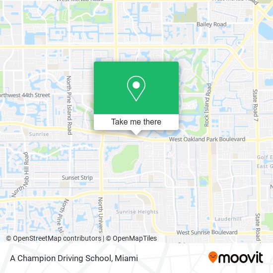 A Champion Driving School map