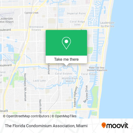 The Florida Condominium Association map