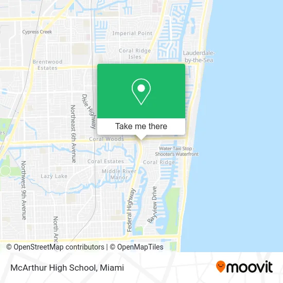 McArthur High School map