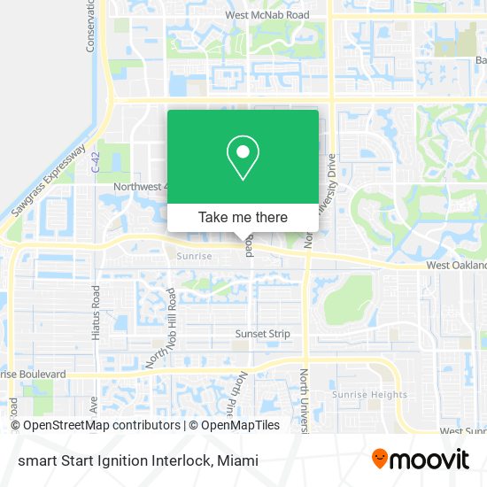 Mapa de smart Start Ignition Interlock