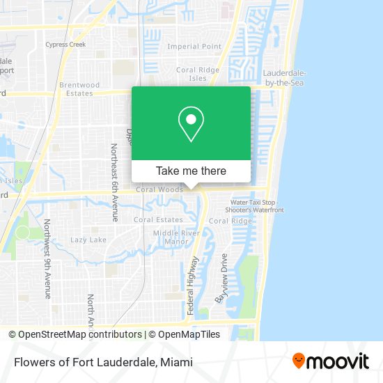 Flowers of Fort Lauderdale map