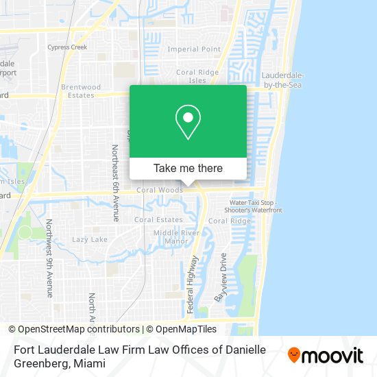 Mapa de Fort Lauderdale Law Firm Law Offices of Danielle Greenberg