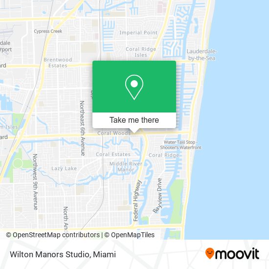 Wilton Manors Studio map