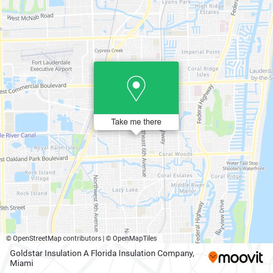 Goldstar Insulation A Florida Insulation Company map