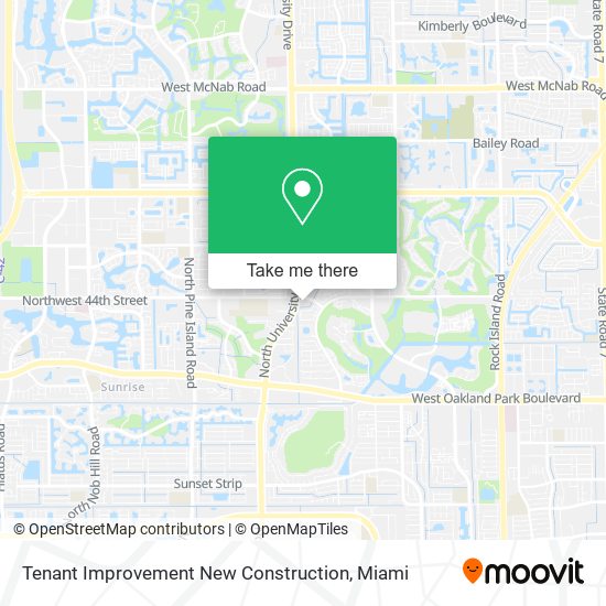 Mapa de Tenant Improvement New Construction