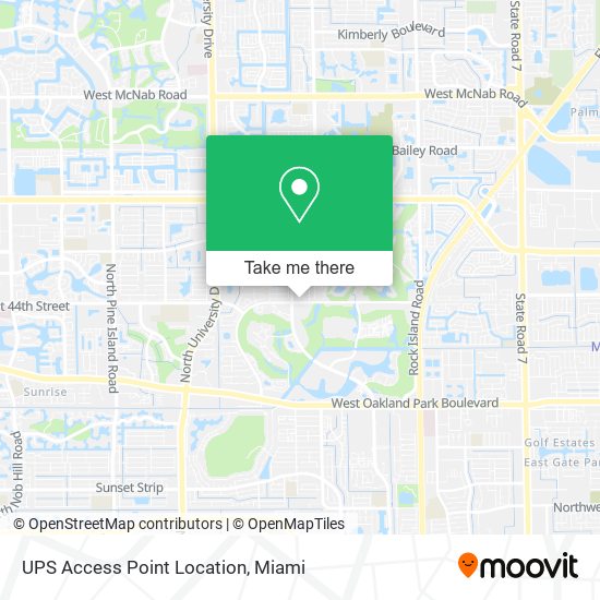 Mapa de UPS Access Point Location