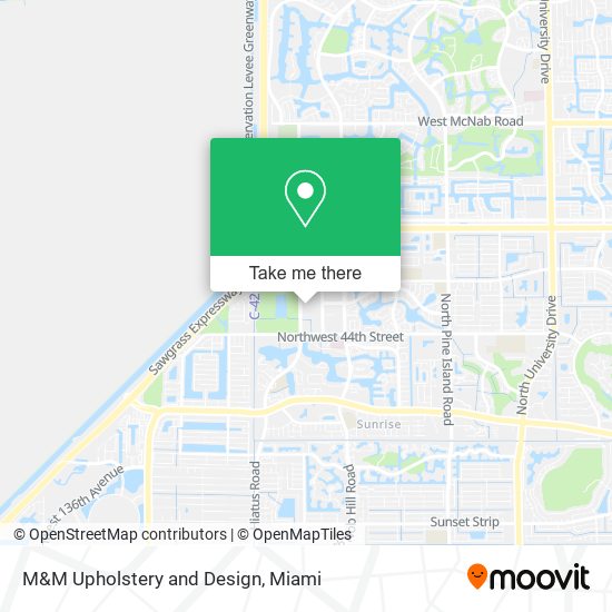 M&M Upholstery and Design map
