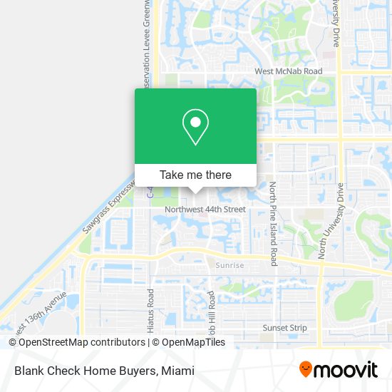 Blank Check Home Buyers map