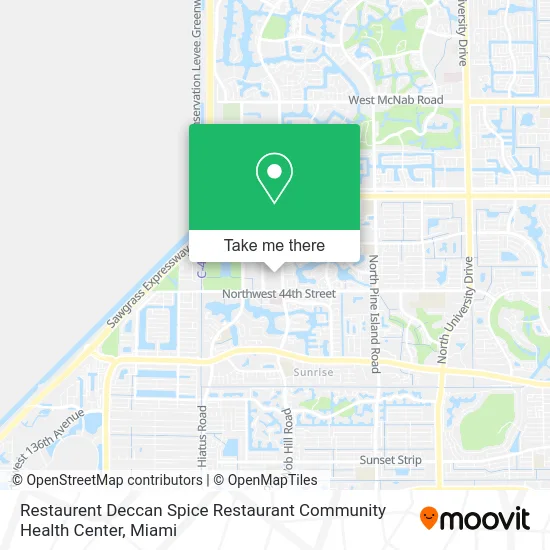 Restaurent Deccan Spice Restaurant Community Health Center map
