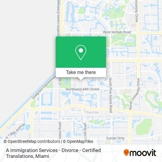 A Immigration Services - Divorce - Certified Translations map