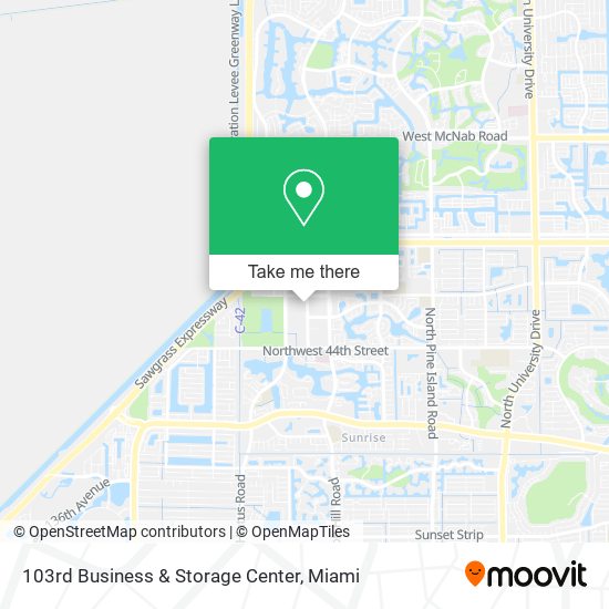 103rd Business & Storage Center map