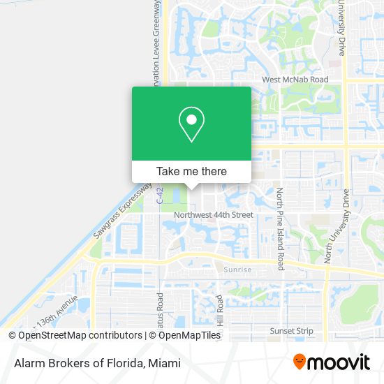 Mapa de Alarm Brokers of Florida