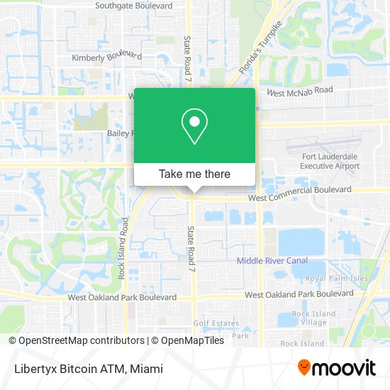 Mapa de Libertyx Bitcoin ATM