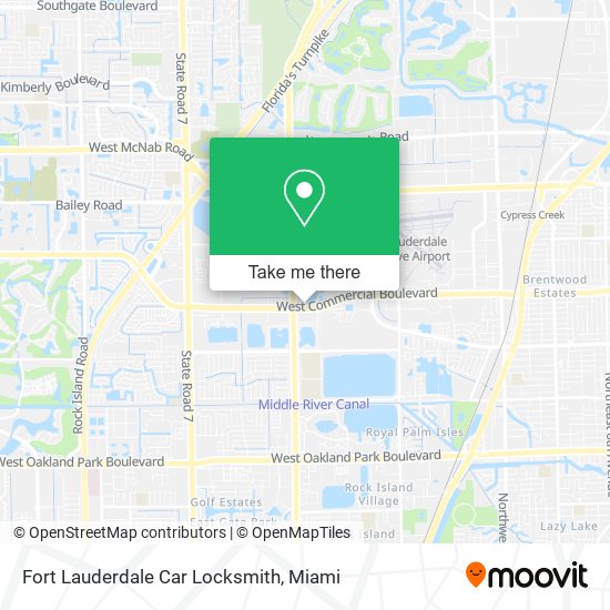 Mapa de Fort Lauderdale Car Locksmith
