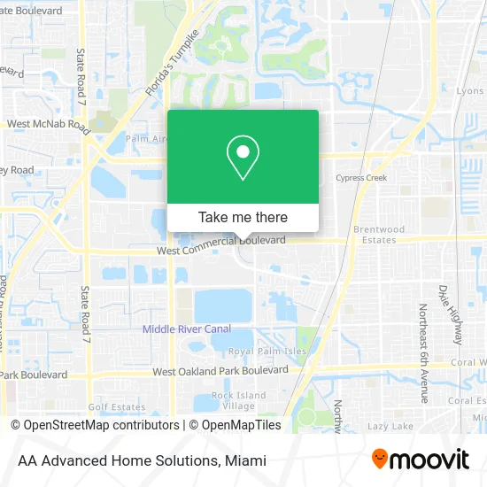 AA Advanced Home Solutions map