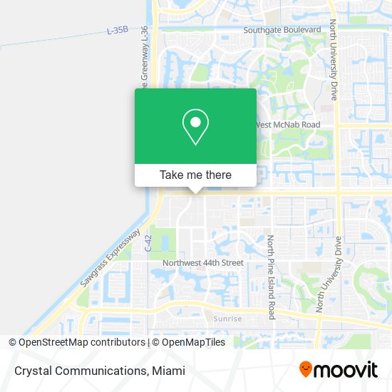 Crystal Communications map
