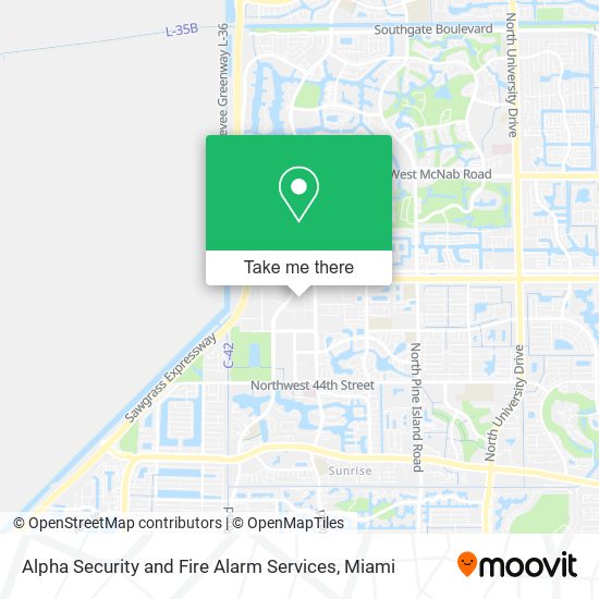 Alpha Security and Fire Alarm Services map