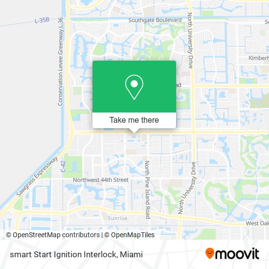 Mapa de smart Start Ignition Interlock