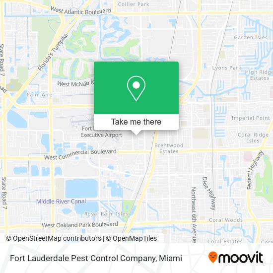 Fort Lauderdale Pest Control Company map