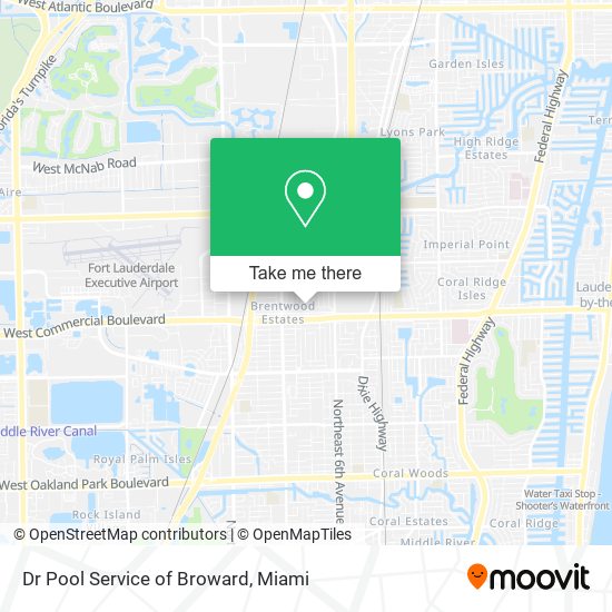 Dr Pool Service of Broward map