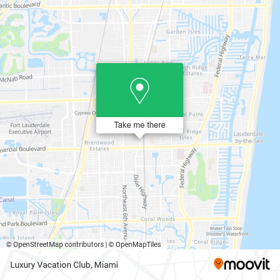 Luxury Vacation Club map