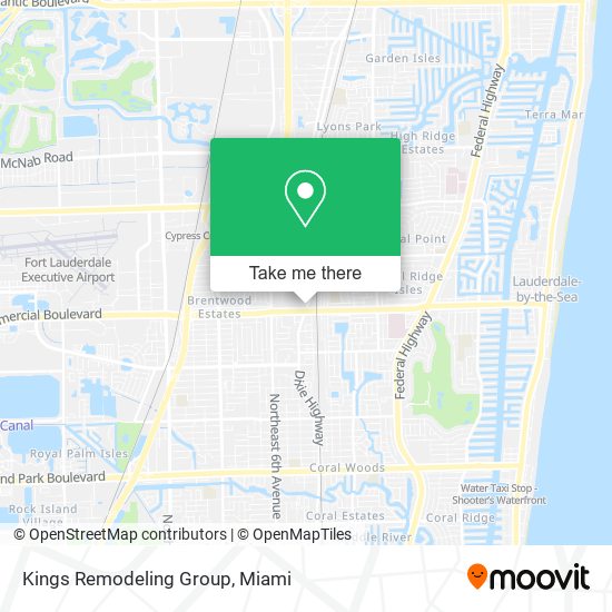 Mapa de Kings Remodeling Group