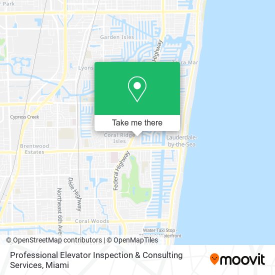 Professional Elevator Inspection & Consulting Services map