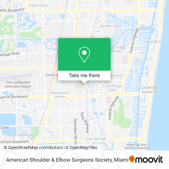 American Shoulder & Elbow Surgeons Society map