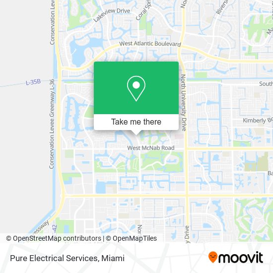 Pure Electrical Services map
