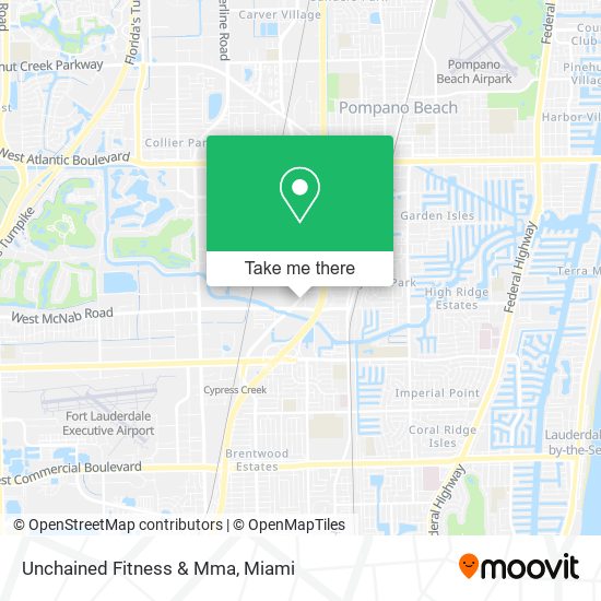 Mapa de Unchained Fitness & Mma