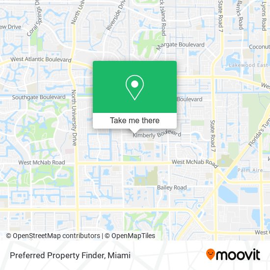 Preferred Property Finder map
