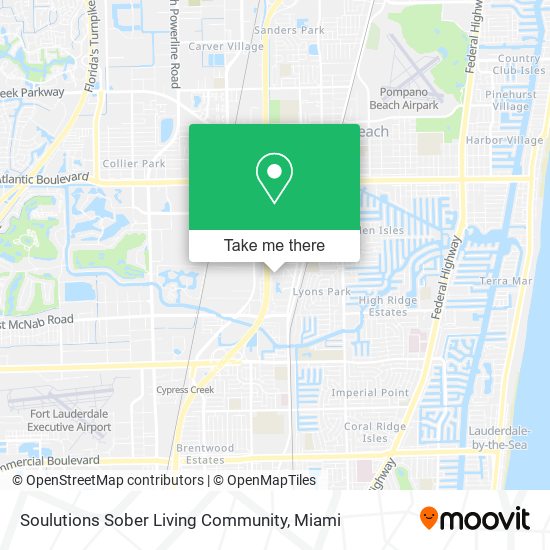 Mapa de Soulutions Sober Living Community