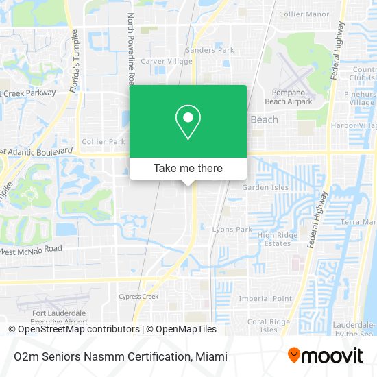 Mapa de O2m Seniors Nasmm Certification