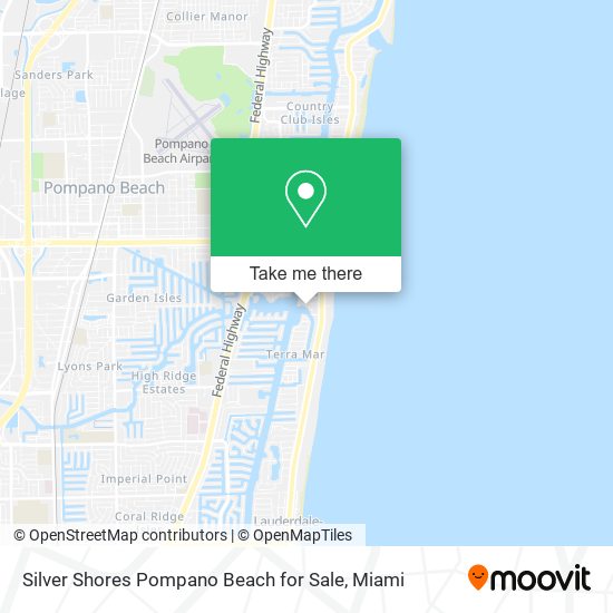 Mapa de Silver Shores Pompano Beach for Sale