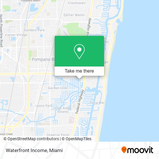 Waterfront Income map