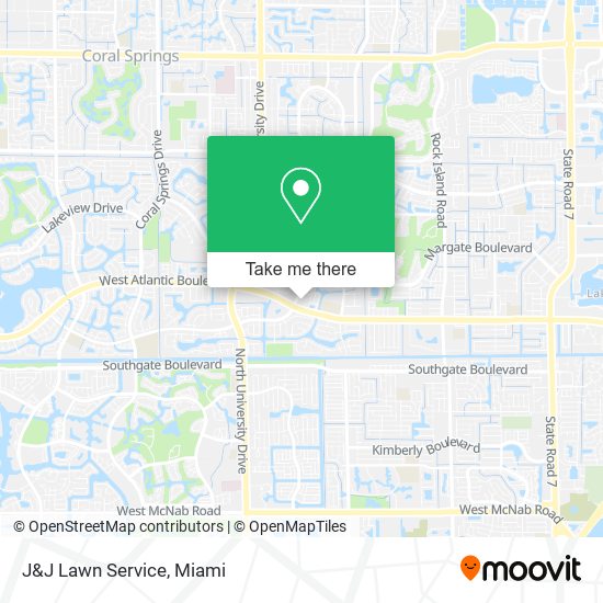Mapa de J&J Lawn Service