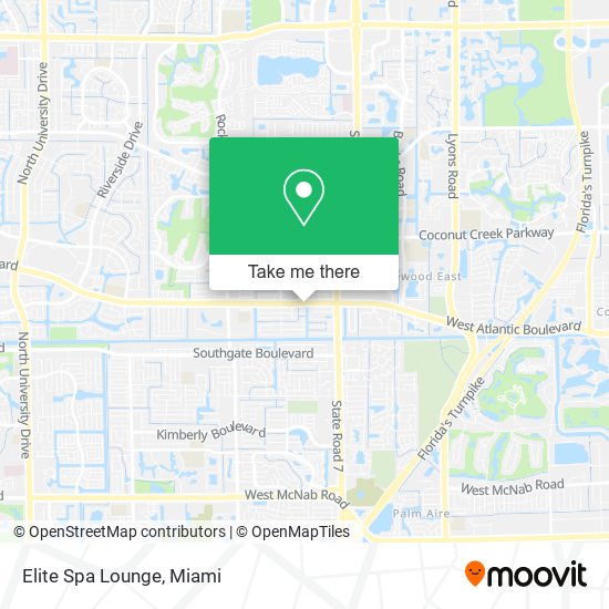 Elite Spa Lounge map