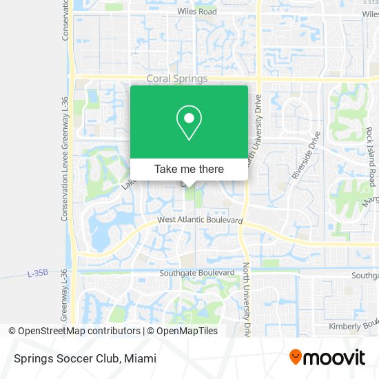 Mapa de Springs Soccer Club