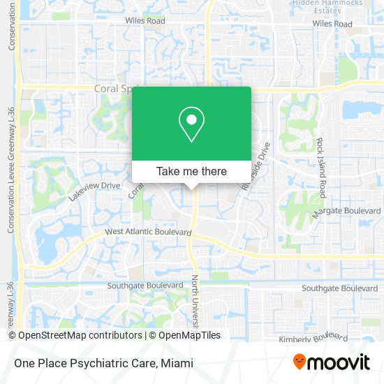Mapa de One Place Psychiatric Care