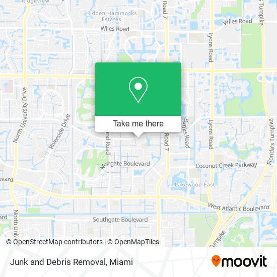 Junk and Debris Removal map