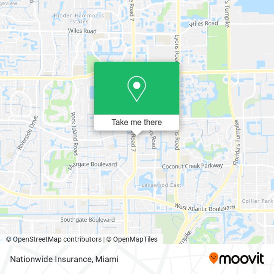 Mapa de Nationwide Insurance