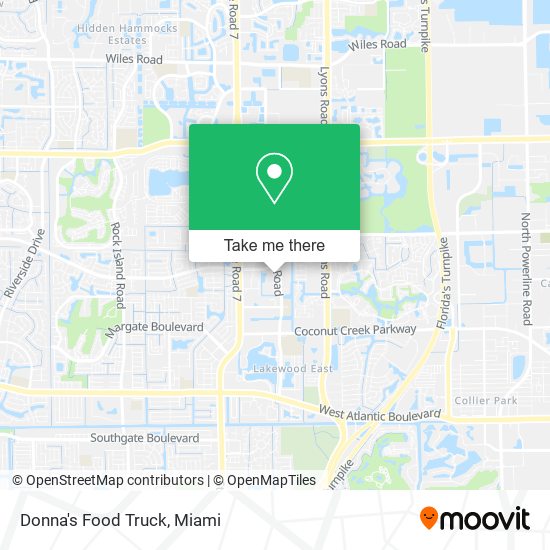 Mapa de Donna's Food Truck