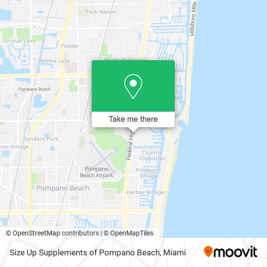 Size Up Supplements of Pompano Beach map