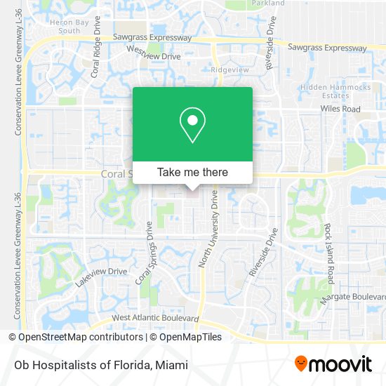 Mapa de Ob Hospitalists of Florida